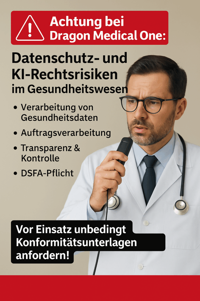 Dragon Medical One, Vorsicht bitte